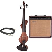 GEWA Novita 3.0 Electric Violin Bundle Gold Brown Instrument Only