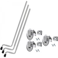 DW Floor Tom Legs w/Mounts Chrome Set of 3