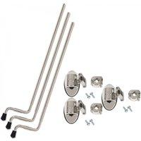DW Floor Tom Legs w/Mounts Nickel Set of 3