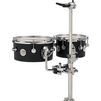 DW Design Series Concert Tom Set 8 + 10 Black Satin Lacquer
