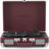 Crosley Cruiser Deluxe Portable Turntable Bluetooth Out Burgundy