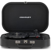 Crosley Discovery Portable Turntable with Bluetooth Out Black