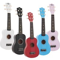 Ukulelen von Gear4music mehrfarbig 5er-Pack