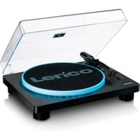 Lenco LS-50LEDBK Turntable with Built-In Speakers and Lighting