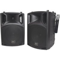 QTX PAV10 Portable PA Set with UHF Mics & Bluetooth