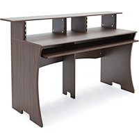 3 Tier Pro Audio Studio Desk by Gear4music 8U Walnut