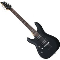 Schecter C-6 Deluxe Left Handed Electric Guitar Satin Black