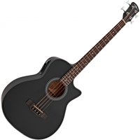 Electro Acoustic Bass Guitar by Gear4music Black