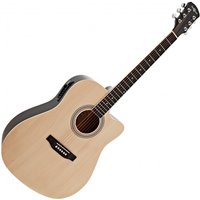 Dreadnought Cutaway Electro Acoustic Guitar Natural