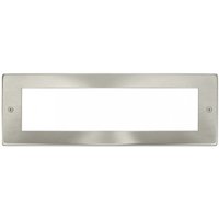 Click New Media 8 Module Front Plate Satin Chrome