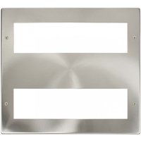 Click New Media 16 Module Front Plate Satin Chrome