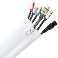 Fisual Zip Cable Tidy Wrap White 50mm Diameter 2m