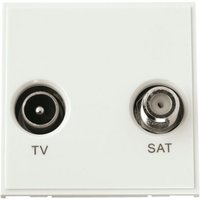 Click New Media Diplex TV & Satellite Module White
