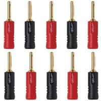 QED Screwloc Forte ABS 4mm Banana Plug (10 Pack)