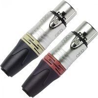 QED Reference XLR 40 Female Plugs Red and White