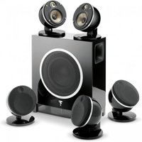 Focal Dome Flax Gloss Black 5.1 Speaker Package with Air Sub