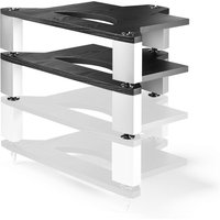 Naim FraimLite Black Ash with Silver Uprights 115mm Shelf Modules (2 Pack)