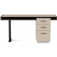 BDI Duo 6241 Pedestal Desk Toffee / Taupe