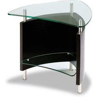 BDI Fin 1110 End Table Espresso Stained Oak