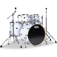 Natal Arcadia UFX 22 Am. Fusion 5pc Drum Kit Piano White