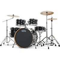 Natal Arcadia UFX 22 Am. Fusion 5pc Drum Kit w/Cymbals Black Spkl.