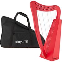 playLITE 15-saitige Harfe von Gear4music Rot