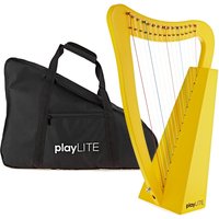 playLITE 15 String Harp von Gear4music Yellow