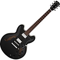 Hartwood Revival Halbresonanzgitarre Jet Black