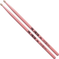 Vic Firth American Classic 5A Hickory Drumsticks Pink Wood Tip