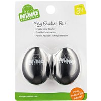 Nino by Meinl NINO540BK-2 Percussion Plastic Egg Shaker Pair Black