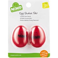 Nino by Meinl NINO540R-2 Percussion Plastic Egg Shaker Pair Red