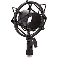 Shock Mount for Condenser Microphones by Gear4music Black