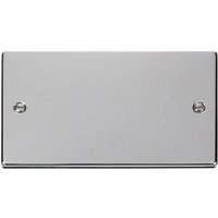 Click Deco 2 Gang Blank Plate Stainless Steel