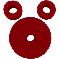 Ahead Red Wool Cymbal Felts Hi-Hat Pack (1x SEAT 2x CLUTCH FELTS)