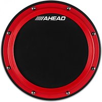 Ahead 10" S-Hoop Practice Pad with Snare Sound Red Hoop