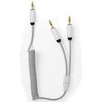 MyVolts Candycord Minijack - 2 x Stereo Minijack 30cm - Powder Grey