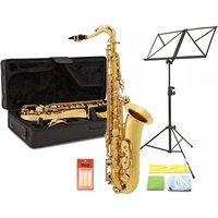 Tenorsaxophon von Gear4music Gold mit Komplettpaket