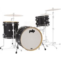 PDP Concept Classic 24 3pc Shell Pack w/Walnut Hoops Ebony Stain