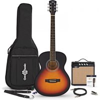 Student Electro Acoustic Guitar Sunburst 15W Acoustic Amp & Accessory Pack