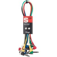 Stagg Stereo Jack Patch Cable 6 Pack