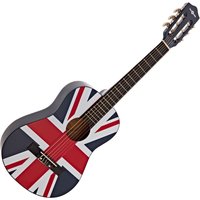 Junior 1/2 Classical Guitar by Gear4music Union Jack