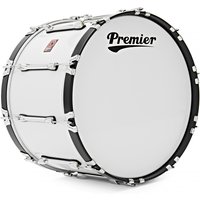 Premier Marching Parade 22" x 14" Große Marschtrommel Weiß
