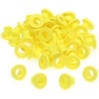 Danmar 100 Pack Nylon Tension Rod Washers Yellow