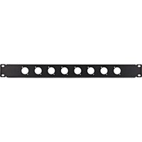 19" Rack 8 x XLR Faceplate 1U by Gear4music