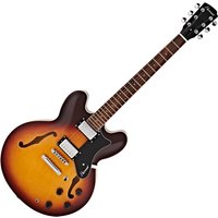 Hartwood Revival Halbresonanzgitarre Sunburst