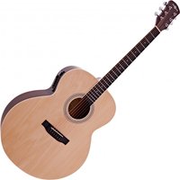 Jumbo Electro Acoustic Guitar by Gear4music Natural