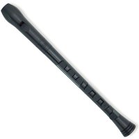 Nuvo Recorder+ with Hard Case Baroque Fingering Black and Black
