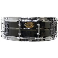 WorldMax 14" X 4" Black Brass Snare Drum Chrome Hardware