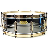 WorldMax 14" X 5" Black Brass Snare Drum Aztec Gold Hoops