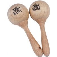 Natal Wood Maracas Mini Pair